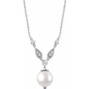 Accented Pearl Necklace