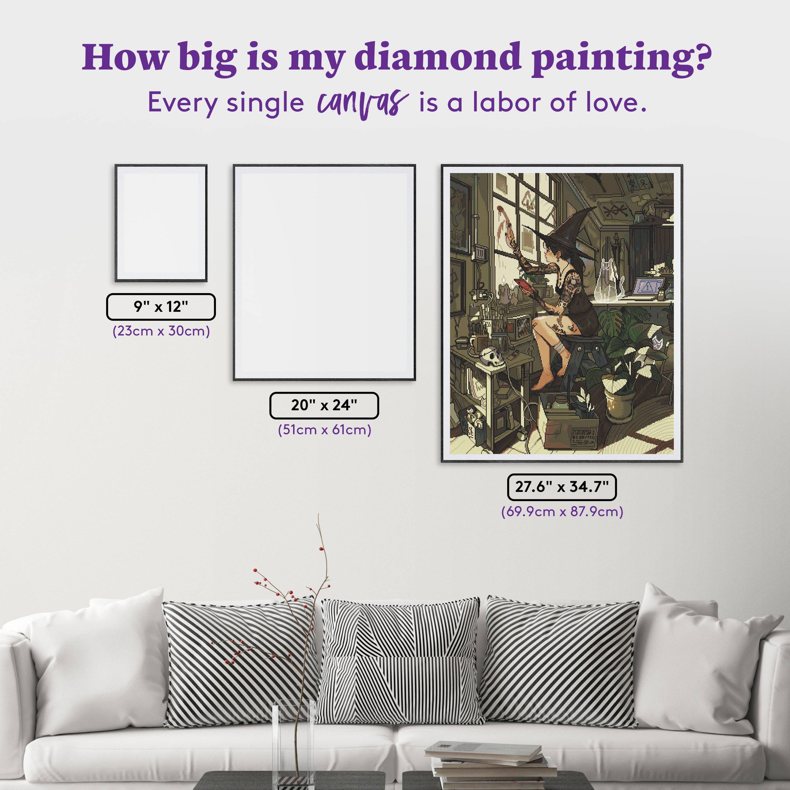 Diamond Art Club – Protection Runes Diamond Painting (Square Drill, 27.6" x 34.7")