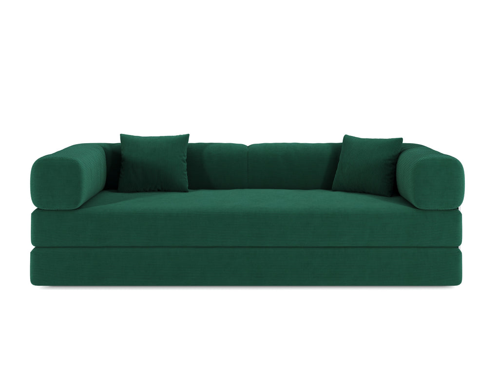 78.8inch  Modular Sectional Sofa, Convertible Pudding Block Sofa, Floor Standing Sofa Bed Arm Comfort Sofa Bed, Compression Sofa for Living Room and Bedroom -  (Green)