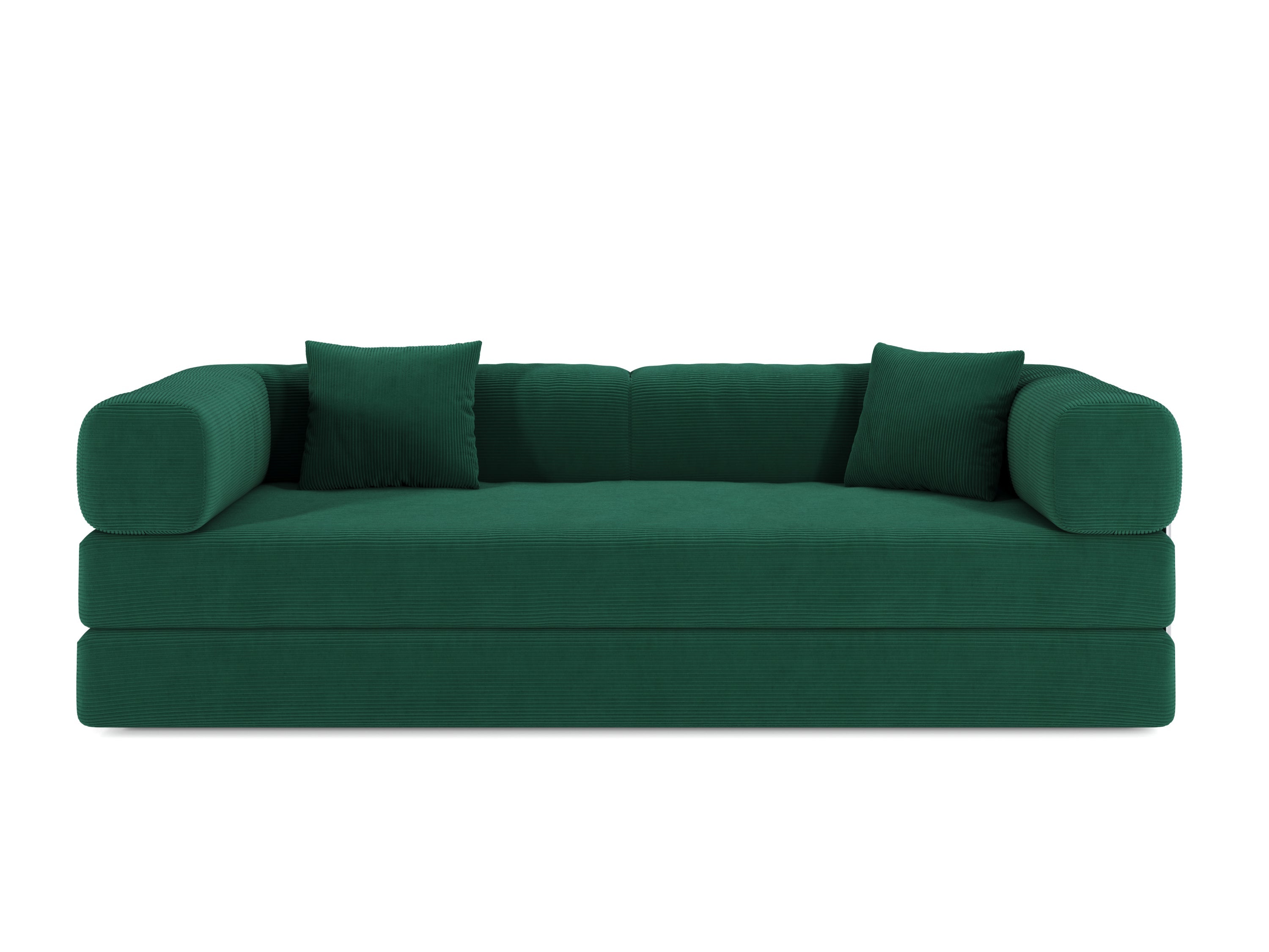 78.8inch  Modular Sectional Sofa, Convertible Pudding Block Sofa, Floor Standing Sofa Bed Arm Comfort Sofa Bed, Compression Sofa for Living Room and Bedroom -  (Green)