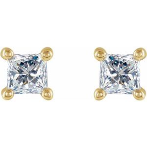 14K Yellow Gold 1/5 CTW Natural Diamond Stud Earrings – image 2
