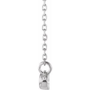 Bezel-Set Bar Necklace or Center