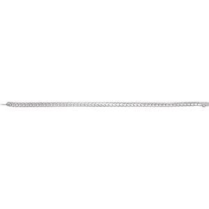 18K White Gold 9 1/3 CTW Natural Diamond Line 7 1/4" Bracelet – image 4
