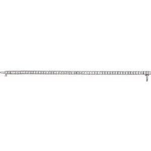 18K White Gold 9 1/3 CTW Natural Diamond Line 7 1/4" Bracelet – image 3