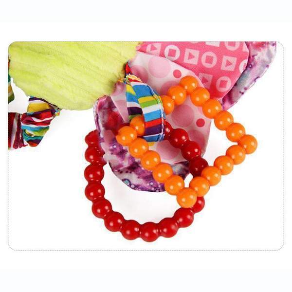 Soft Stroller Hanging Toys – Animal Plush Rattle for Babies