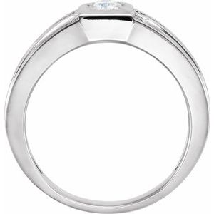 14K White/Yellow Gold 1/4 CTW Natural Diamond Rope Ring