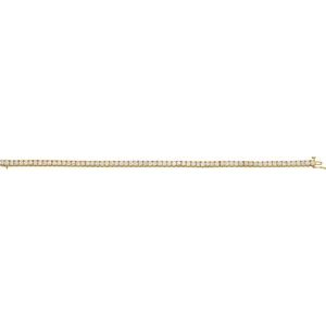 14K Yellow Gold 4 CTW Natural Diamond Line 7 1/4" Bracelet
