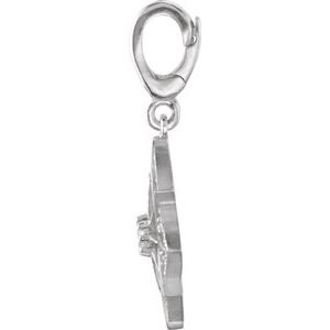 Sterling Silver 1/6 CTW Natural Diamond Charm/Pendant – image 2