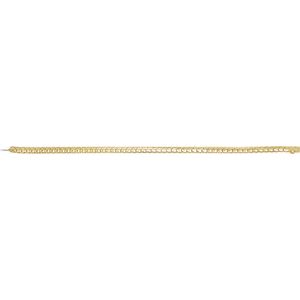 18K Yellow Gold 9 1/3 CTW Natural Diamond Line 7" Bracelet – image 4