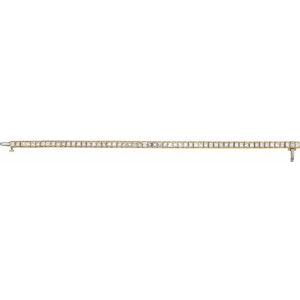 18K Yellow Gold 9 1/3 CTW Natural Diamond Line 7" Bracelet – image 3