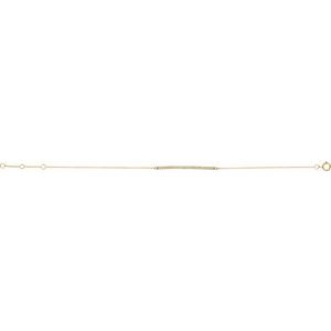 14K Yellow Gold 1/6 CTW Natural Diamond 6-8" Bracelet – image 2