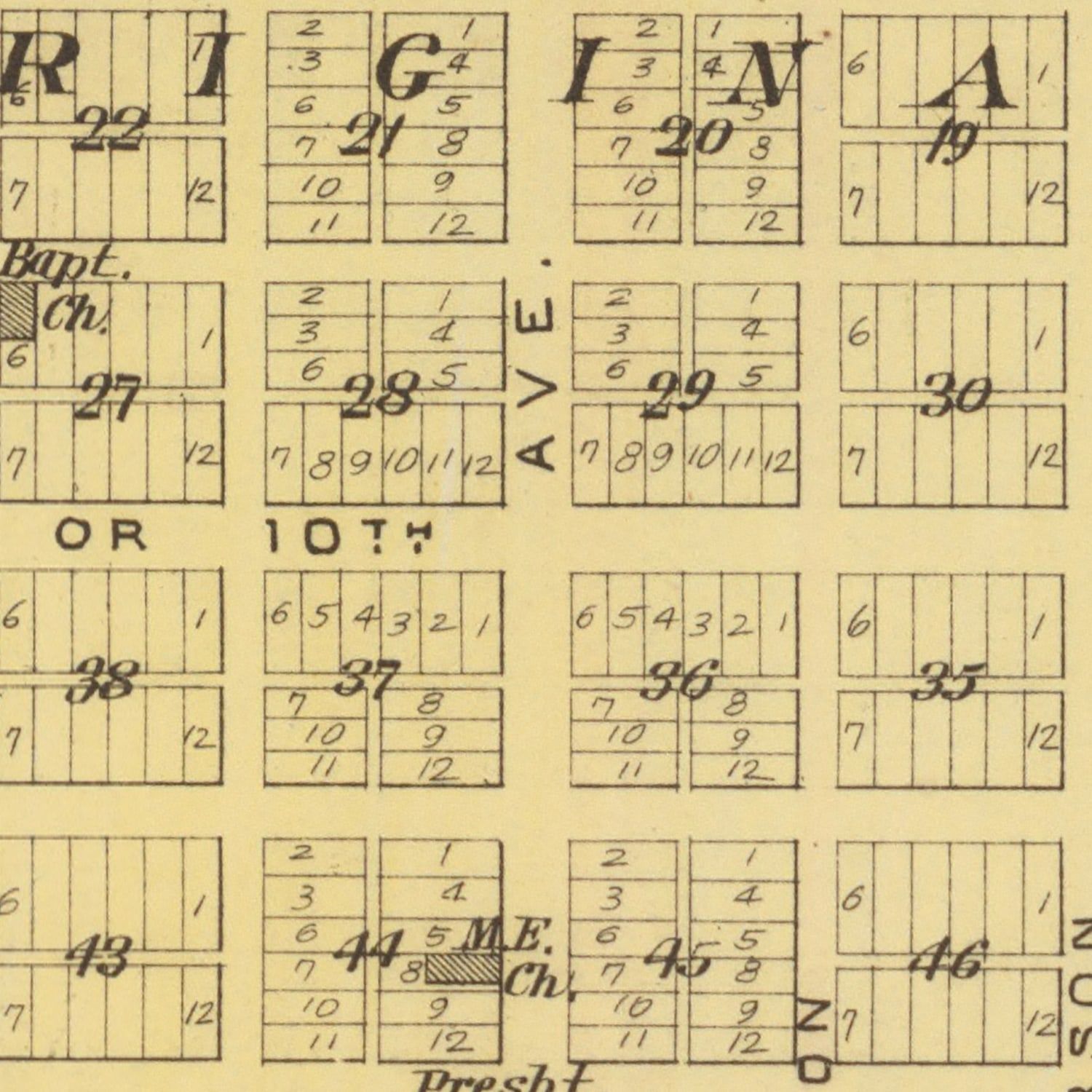 Vintage Map of Harper County, Kansas 1887