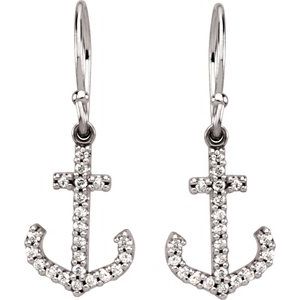 14K White Gold 1/5 CTW Natural Diamond Earrings – image 2