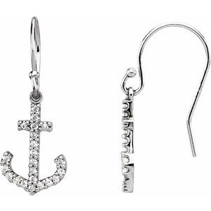 14K White Gold 1/5 CTW Natural Diamond Earrings