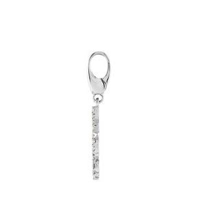 14K White Gold 1/4 CTW Natural Diamond Charm/Pendant – image 2