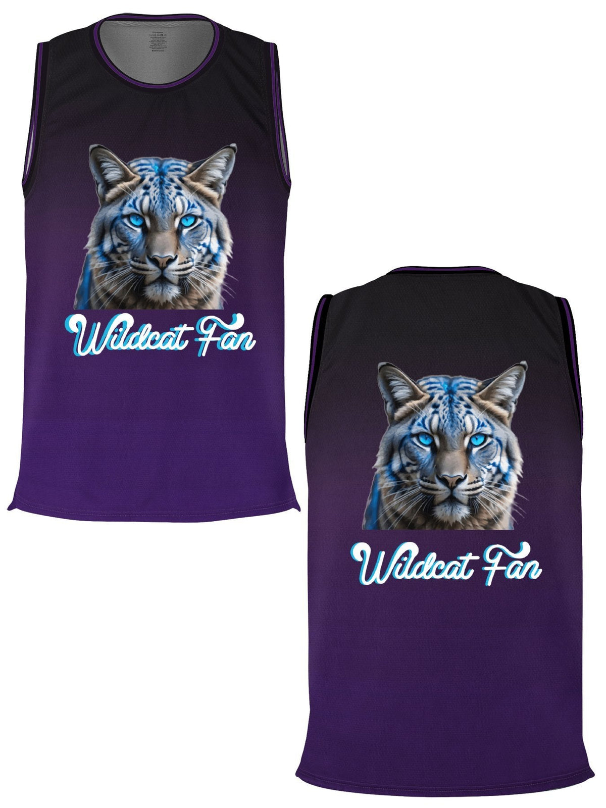 Wildcat Fan Adult Purple Basketball Jersey | Ships From USA