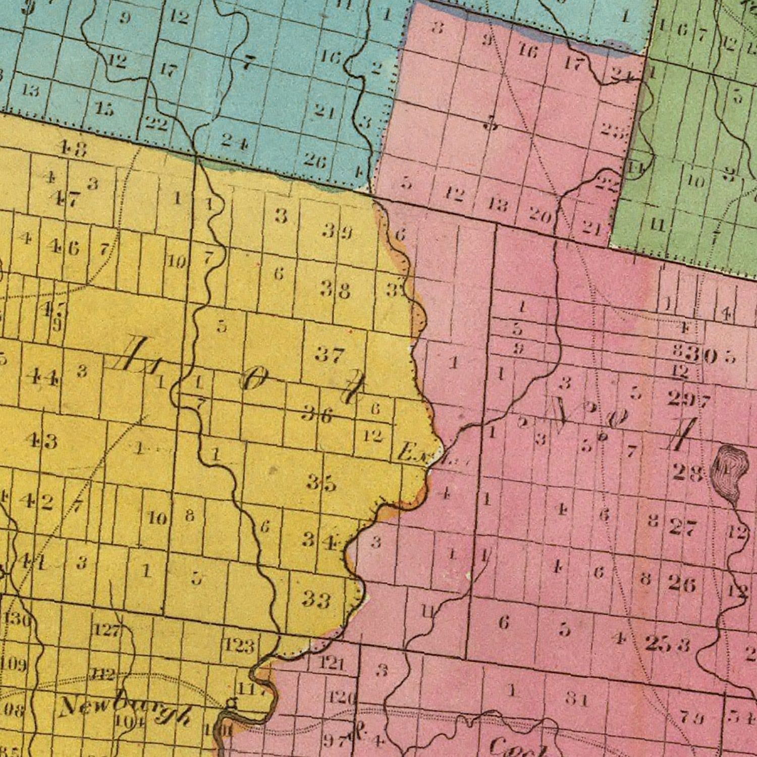 Vintage Map of Sullivan County, New York 1829