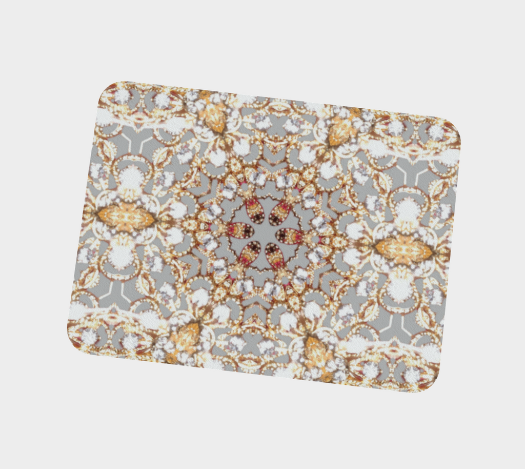 Intricate Gold Design Vegan Leather Placemat