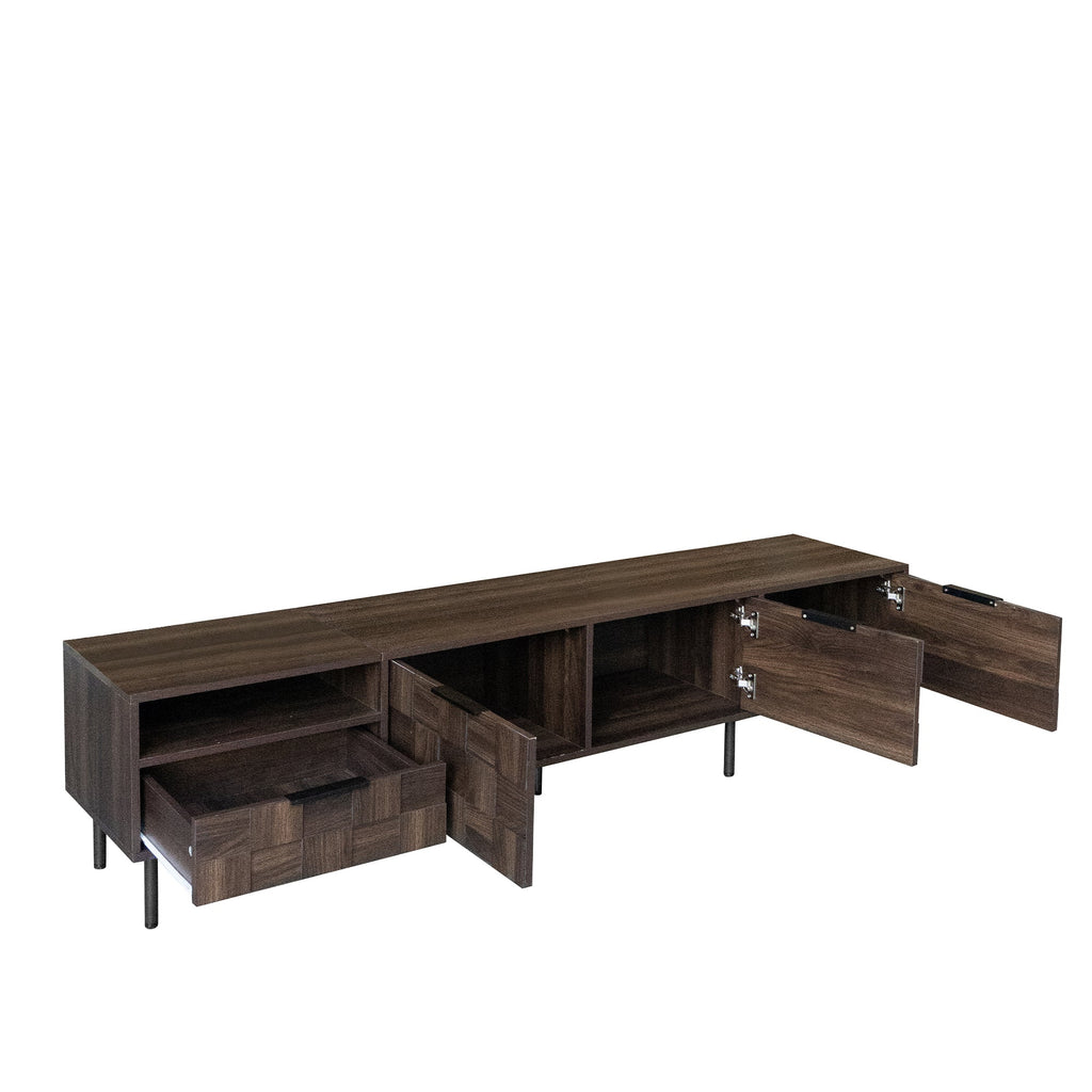 78 ' Mid Century Modern TV Stand for 65+ Inch TVs, TV Console with Storage Cabinets for Living Room, Entertainment Center Storage