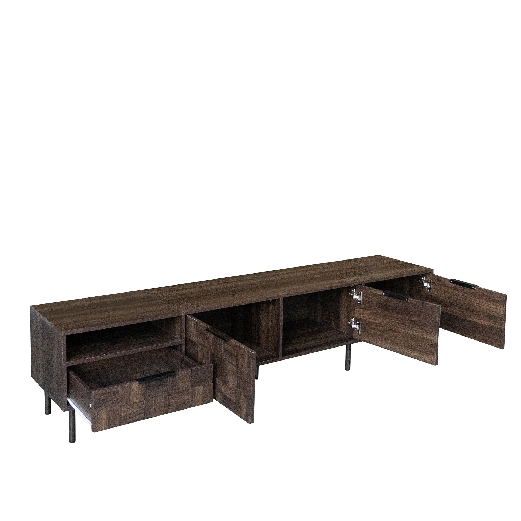 78 ' Mid Century Modern TV Stand for 65+ Inch TVs, TV Console with Storage Cabinets for Living Room, Entertainment Center Storage