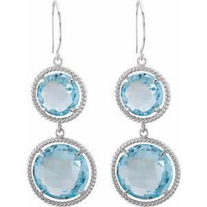Sterling Silver 12 mm & 16 mm Round Rope Design Earring Mounting – image 2
