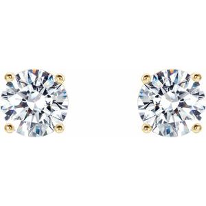 14K Yellow Gold 3/4 CTW Natural Diamond Cocktail-Style Earrings – image 2