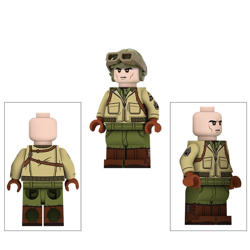 WWII - U.S. Army Set - 6 Man Squad - Mil-Blox