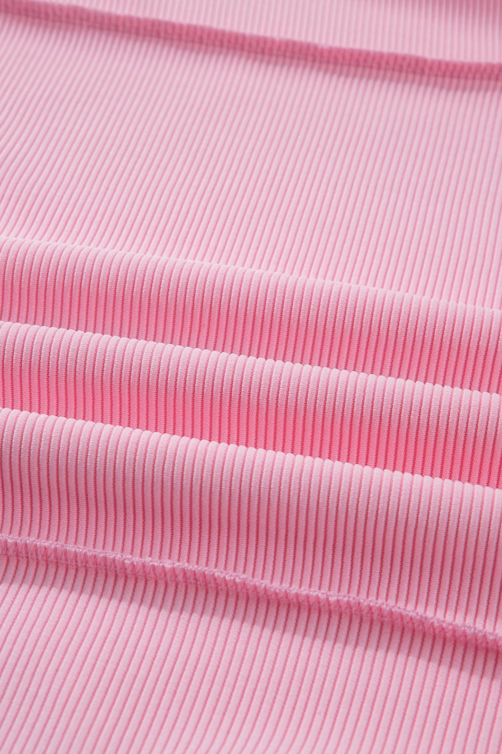Ribbed Exposed Seam Drop Shoulder Pullover