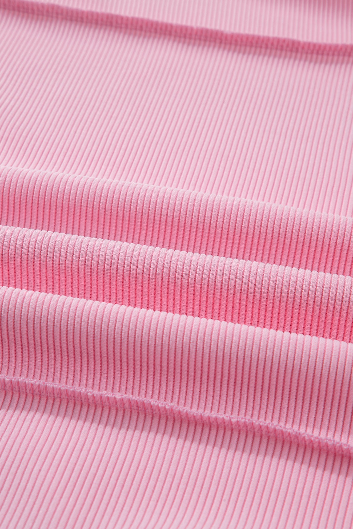 Ribbed Exposed Seam Drop Shoulder Pullover