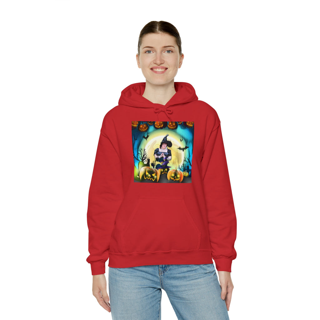 Scary Witch Unisex Heavy Blend™ Hooded Sweatshirt up to 5XL