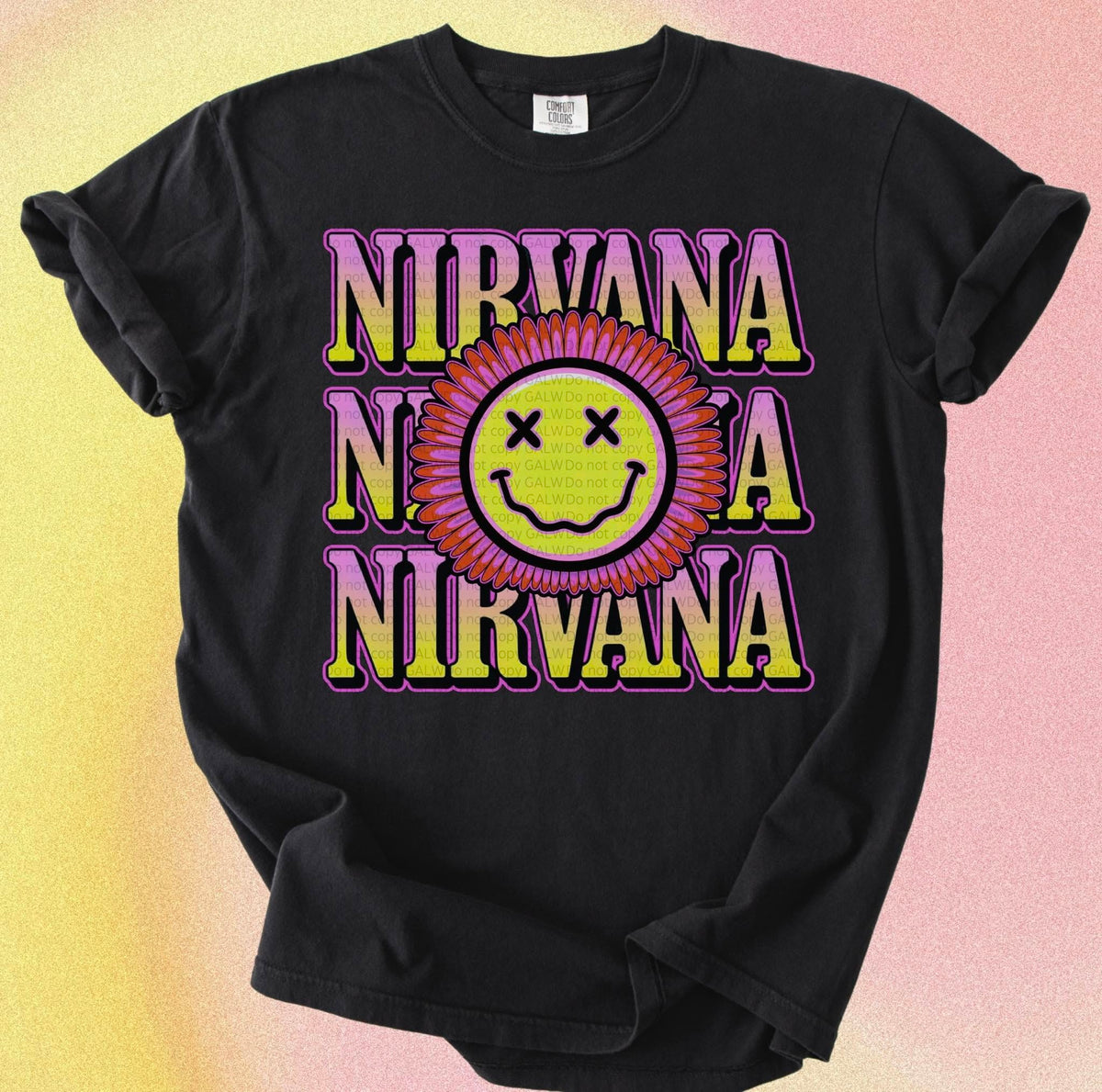 vana flower purple & yellow tee or sweatshirt