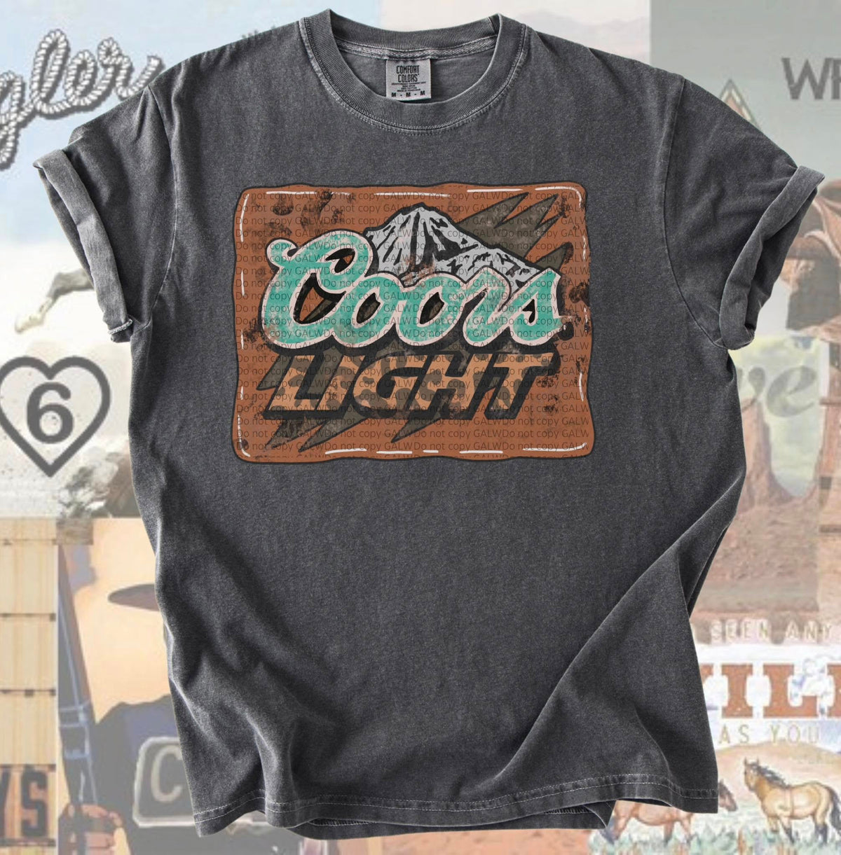 C light leopard vintage tee or sweatshirt
