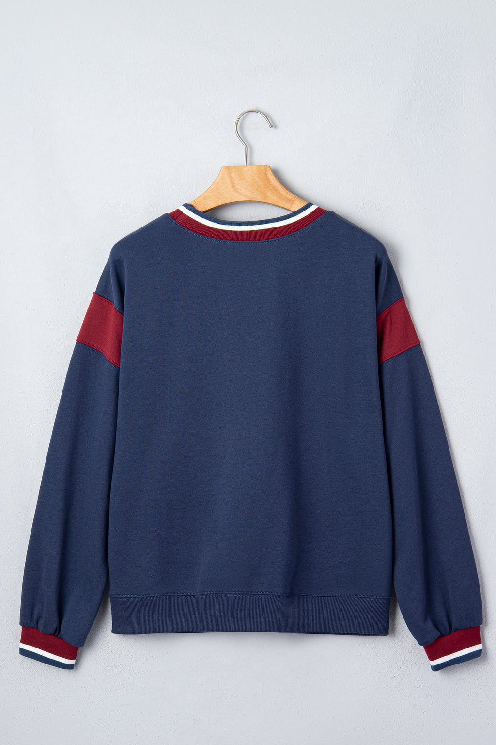 ATHLETIC DIVISION Colorblock Long Sleeve Graphic Sweatshirt