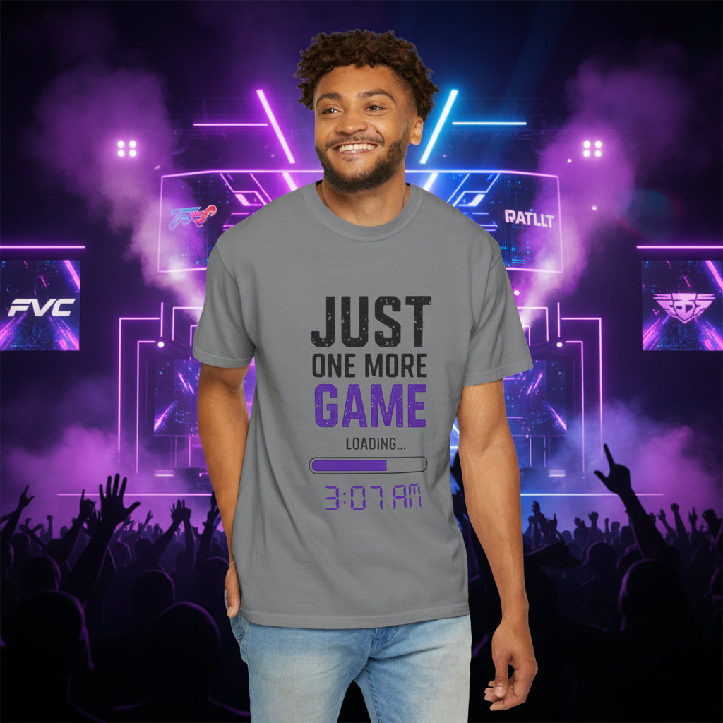 Gamer T-Shirt - "Just One More Game" Late Night Gaming Tee