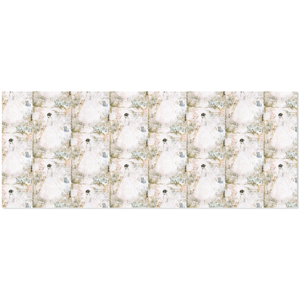 Vintage Bride Wedding Custom Gift Wrapping Paper - 58"x 23" (Made in USA)