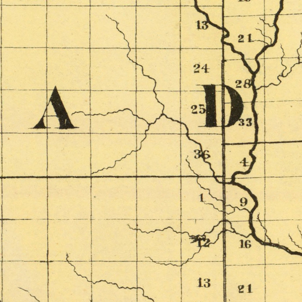Vintage Map of Gladwin County, Michigan 1873