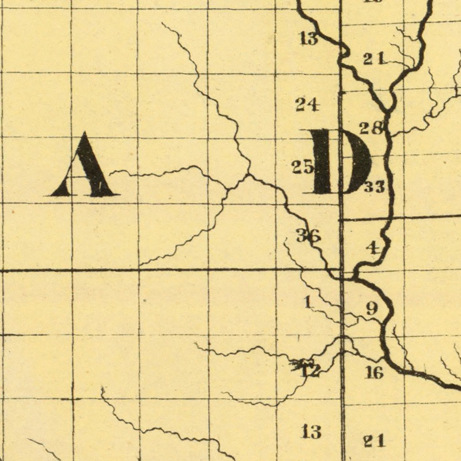 Vintage Map of Gladwin County, Michigan 1873