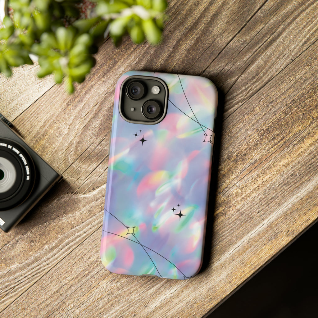Gradient Pattern Stars Tough iPhone Case