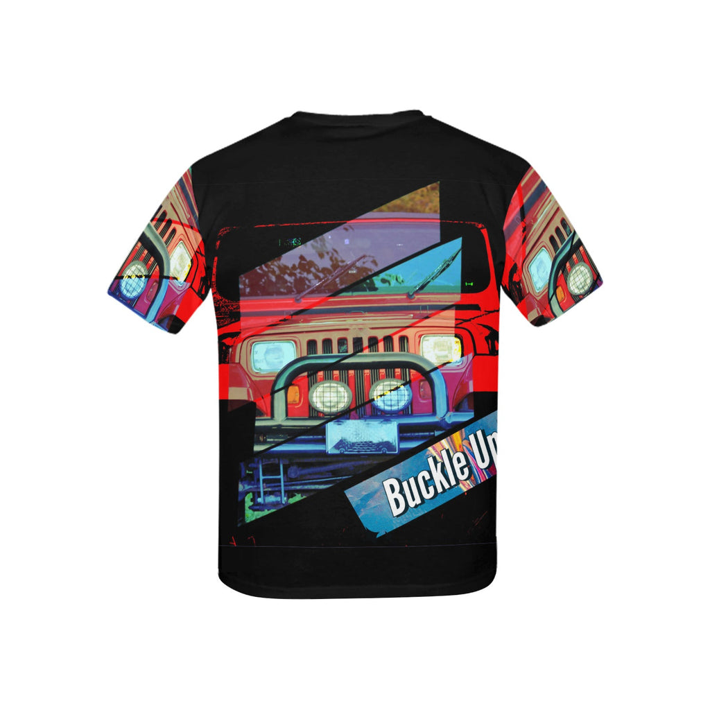 Child's Buckle Up! 4-wheel Drive Printed T-shirt (Made in USA)