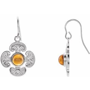 Sterling Silver Maltese Cross Earring Mounting