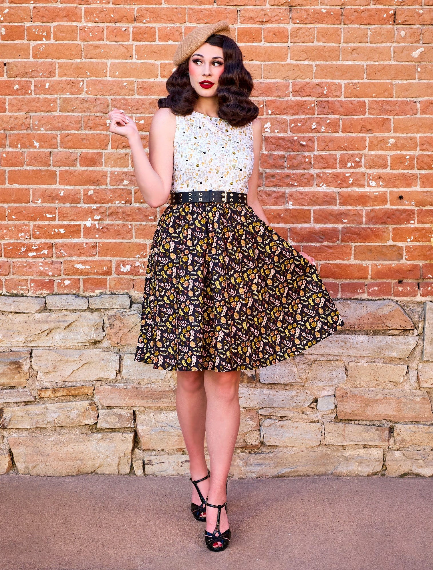 Snailing Along Twofer Dress - Plus Sizes only