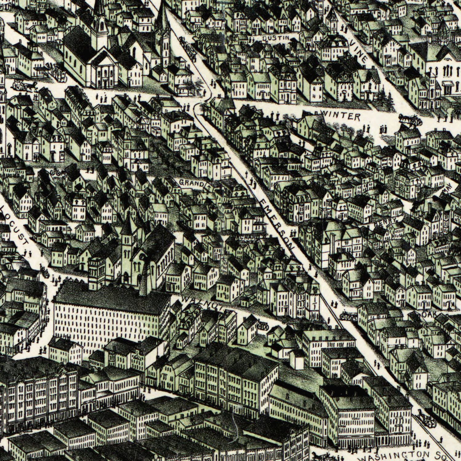 Vintage Map of Haverhill, Massachusetts 1893