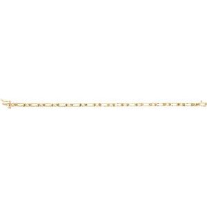 14K Yellow Gold 2 mm Round Line 7" Bracelet Mounting – image 3