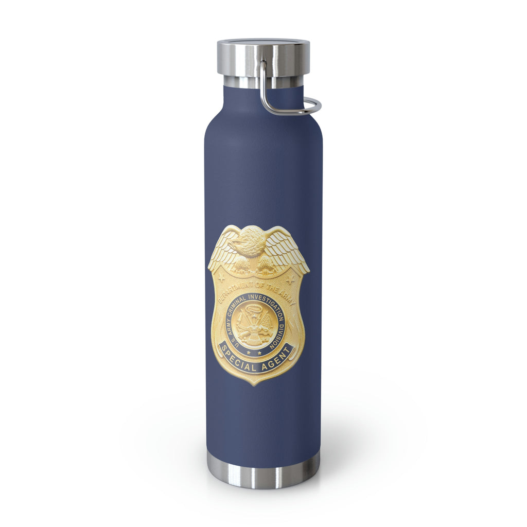 Army CID Badge and Seal - Copper Vacuum Insulated Bottle, 22oz