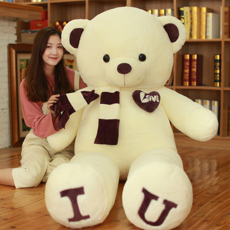 Heart Bear Plush Pillow – Soft Teddy Bear Gift for Valentine’s Day