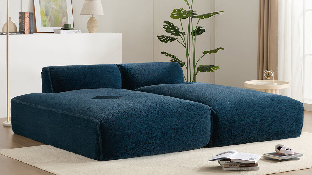 [VIDEO+NEW]90.0'Oversized Modular Sectional Sofa,Fully Compressed,Spacious Foam-Filled Sofa Bed for Living Room,elderly - friendly design,2 PC Free Combination,No Assembly Required,3 Colors