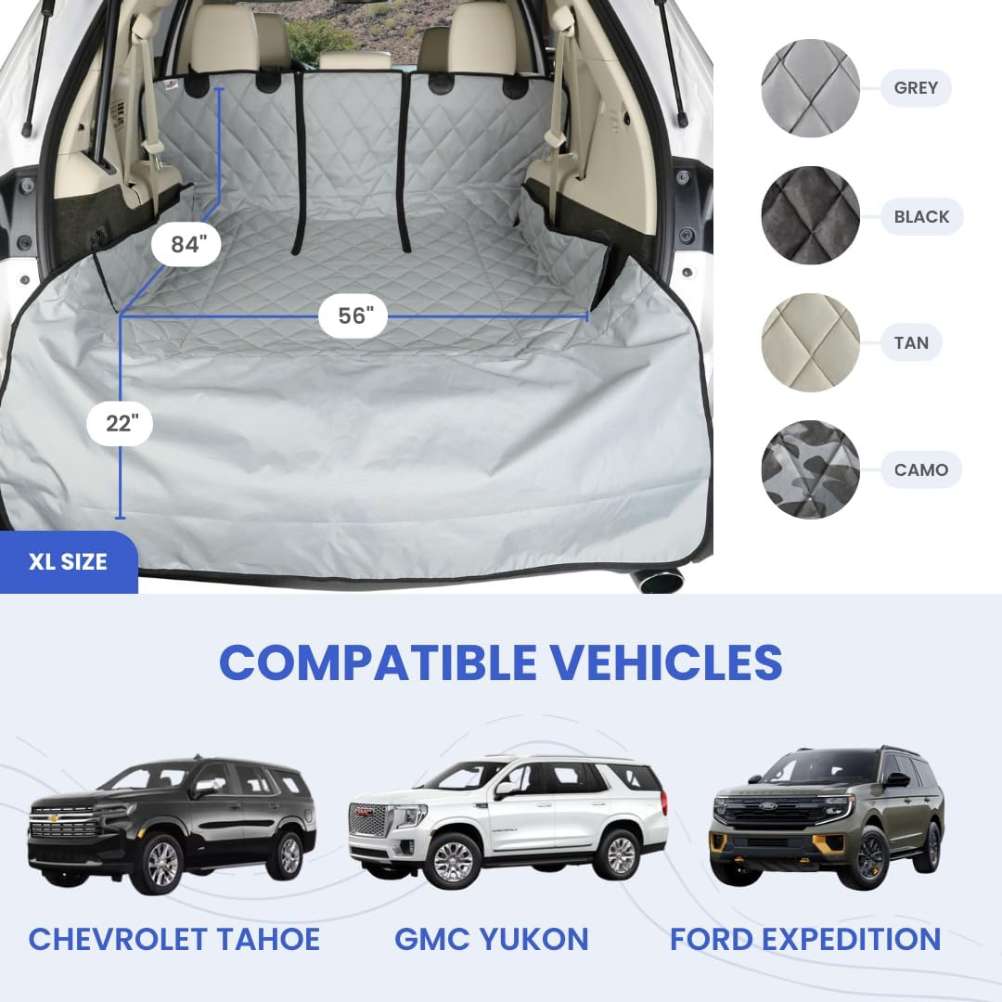 SUV Cargo Liner for Fold Down Seats - (including 22" bumper flap)
