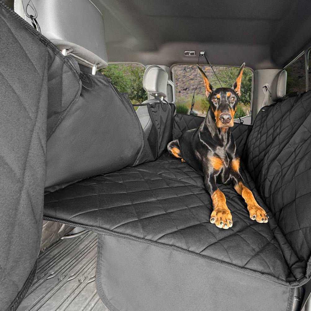 4Knines Hard Bottom Extender Car Seat Cover for Dogs - XL