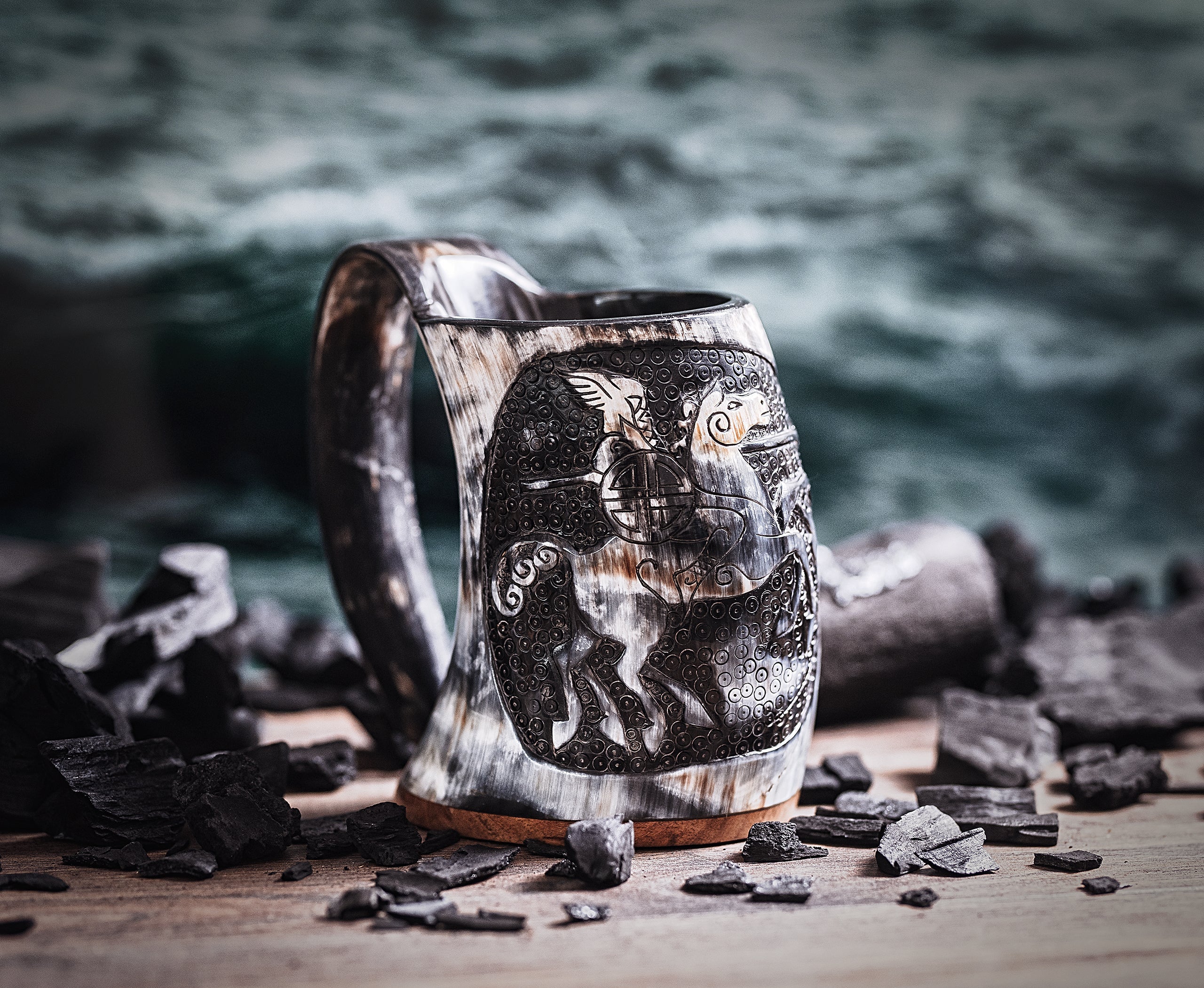 Horn Tankard Mug ( Pick your Polish )