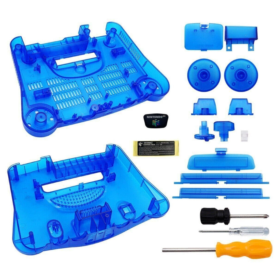 N64 Replacement Translucent Shell Case Housing Nintendo 64